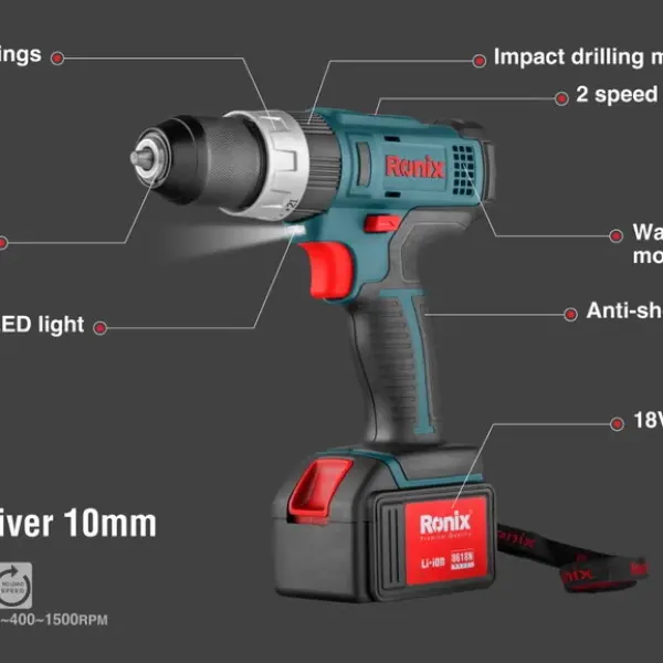 18V Cordless Drill Driver 10mm-35N.m