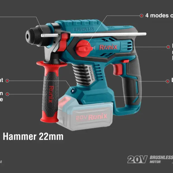 20V Brushless Rotary Hammer 2.2J
