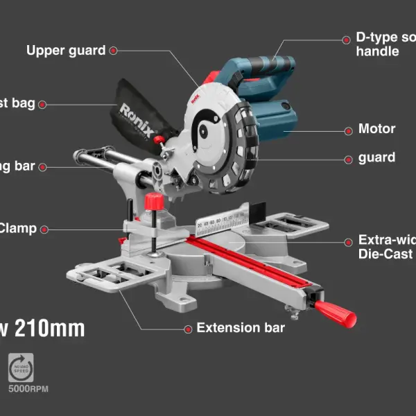 Sliding Miter Saw 1450W-210mm