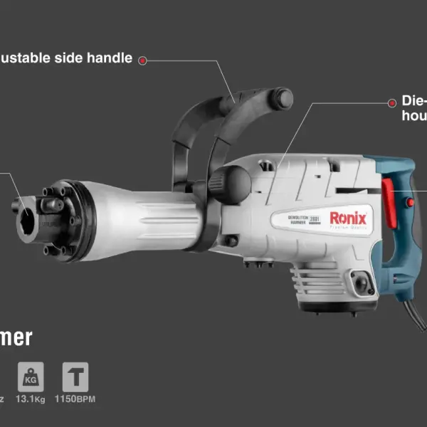 Demolition Hammer 1500W-13.1Kg