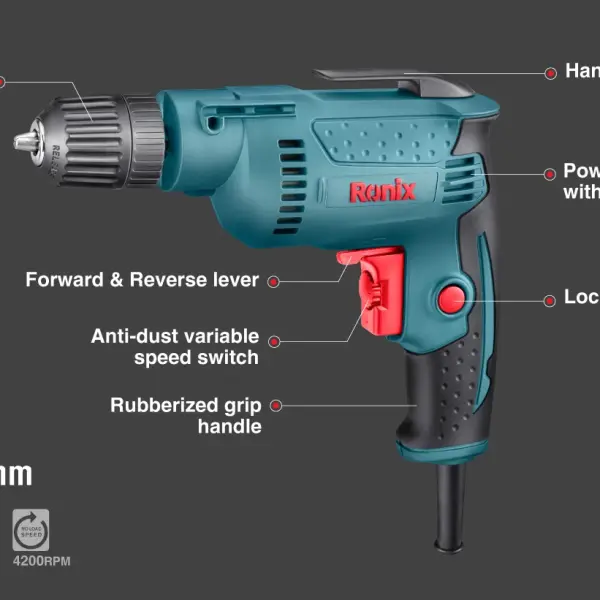Electric Drill 420W-10mm-Keyless