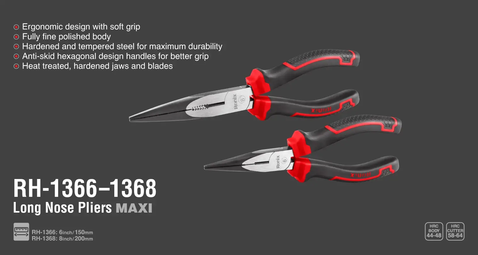 Long Nose Plier 8 Inch-Maxi Series