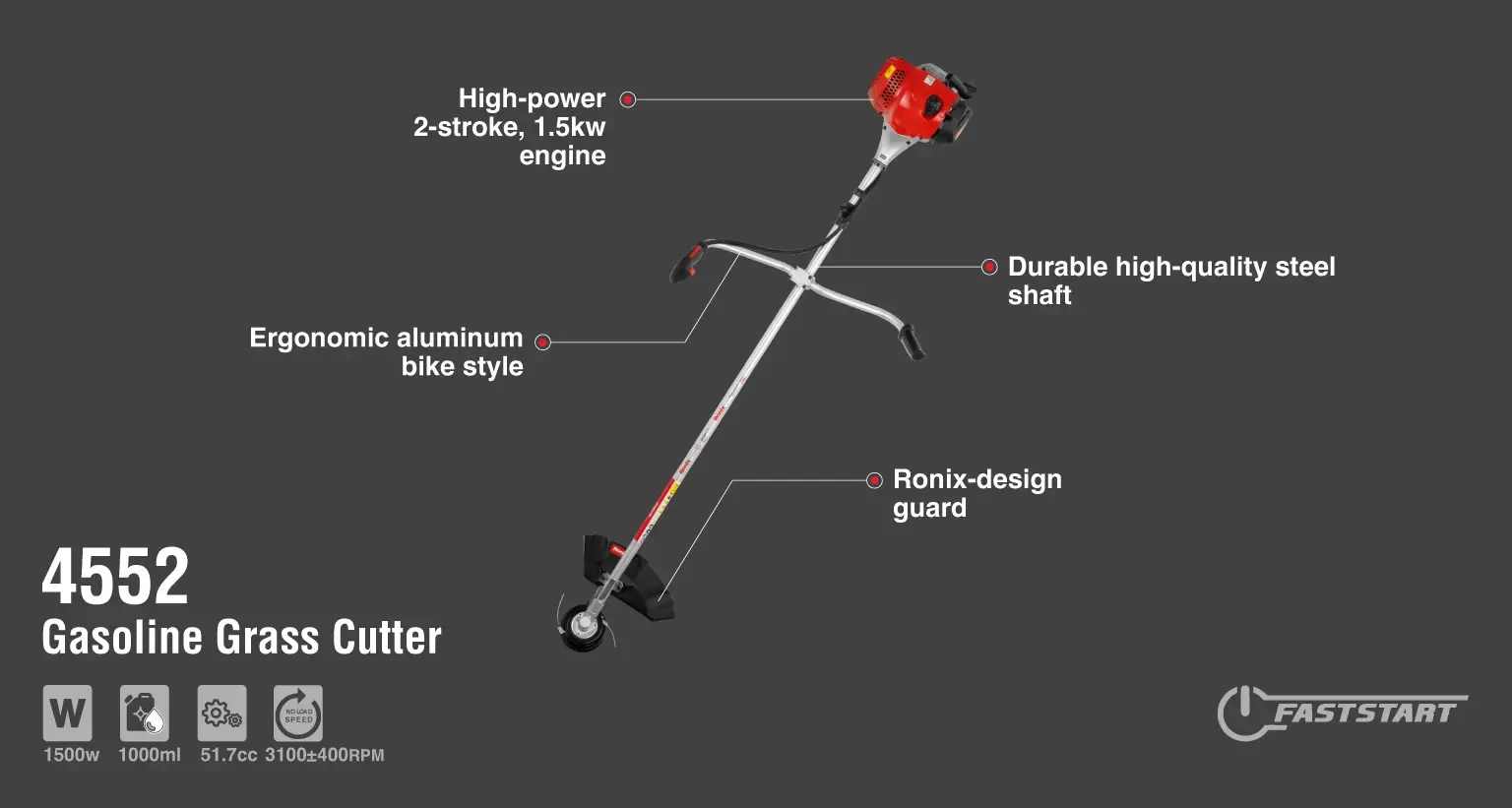 Gasoline Brush Cutter 1500W
