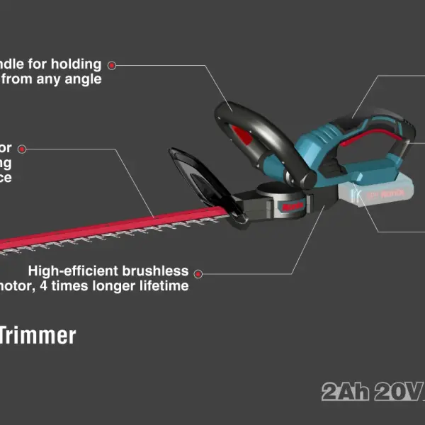 20V Brushless Cordless Hedge Trimmer 450mm