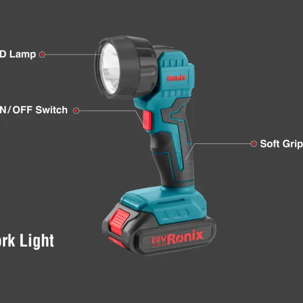 20v cordless led torch light 5W