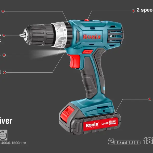18V Cordless Drill Driver 10mm-30N.m-Mega Series-110V