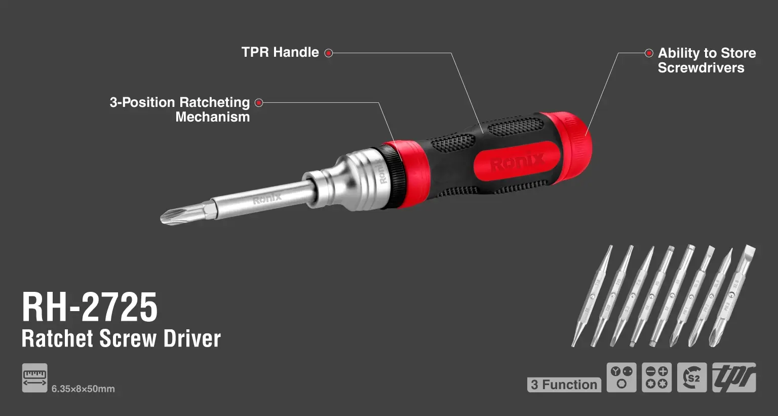 19 in 1 Ratchet Screw Driver 