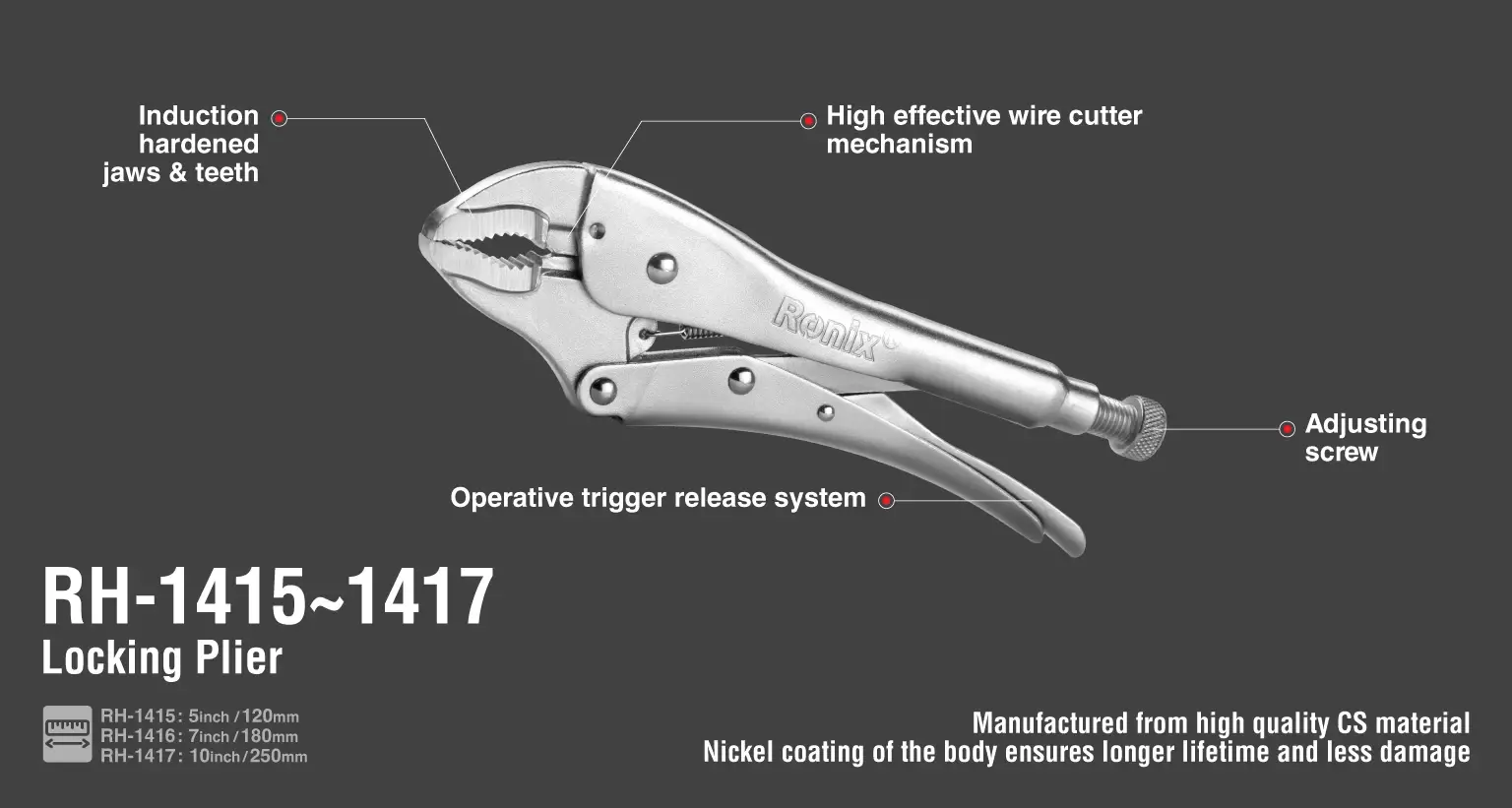 Locking Pliers 5 inch-CS