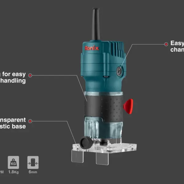 (Electric wood Trimmer 550W-6mm(with BMC