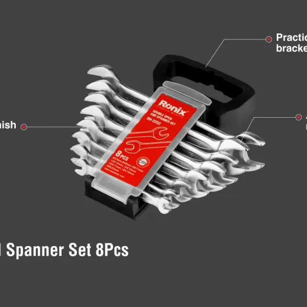 Double Open End Spanner set (8pcs)
