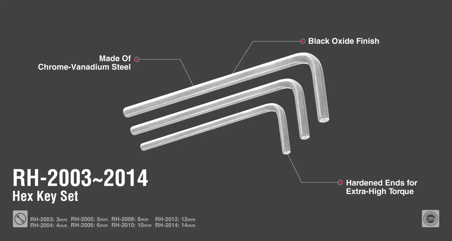 Short Arm Hex Key 10mm