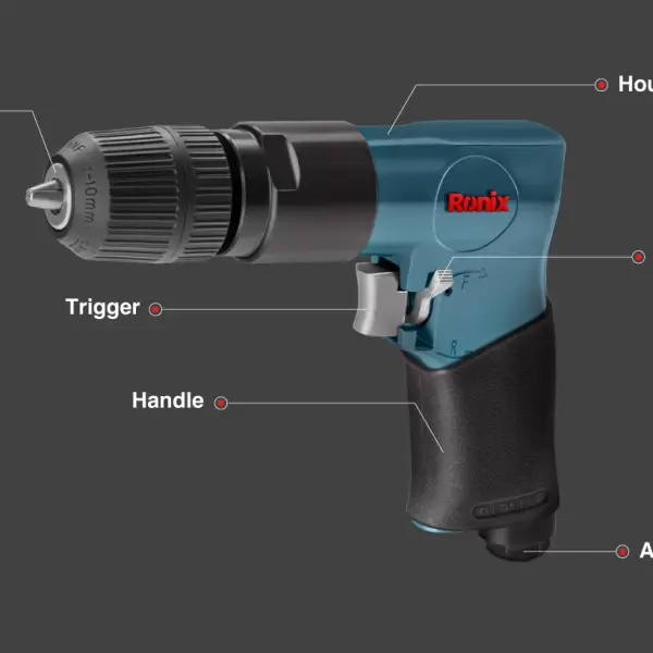 Air drill 10mm-10N.m keyless