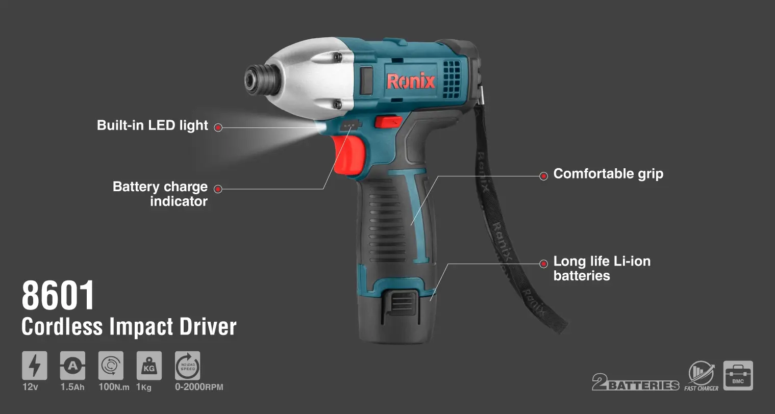 12V Cordless screwdriver 100N.m