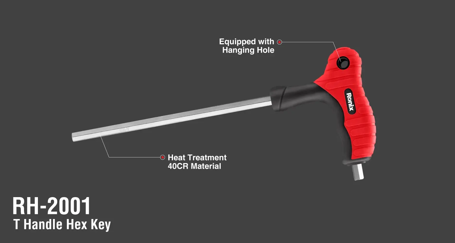 T handle hex key 2.5mm