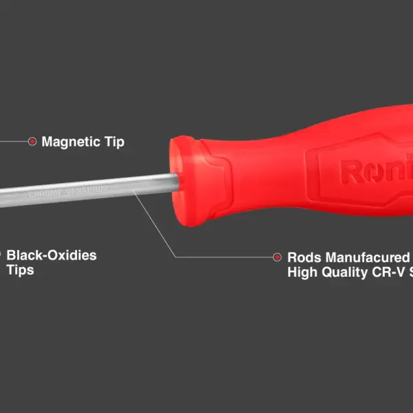 Plastic handle Slotted Screwdriver 3x100mm-1color