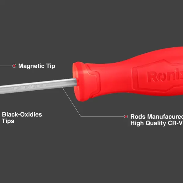 Plastic Handle Screwdriver 6x150mm