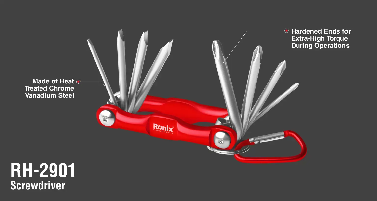 Folding Aluminum Screwdriver Set (8Pcs)