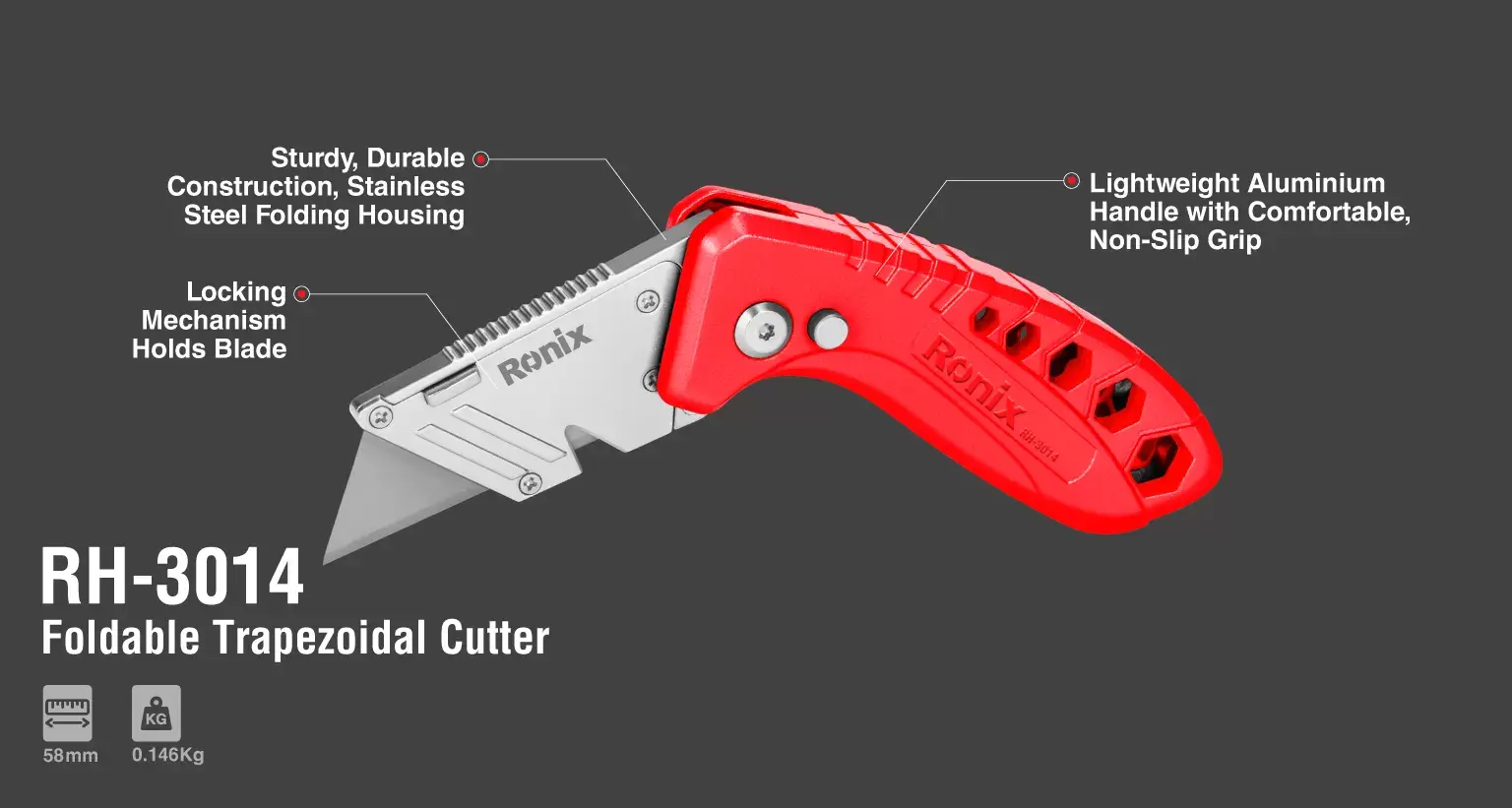 trapezoidal Retractable CUTTER-Folda model