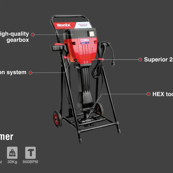 Demolition Hammer 2200W-30Kg