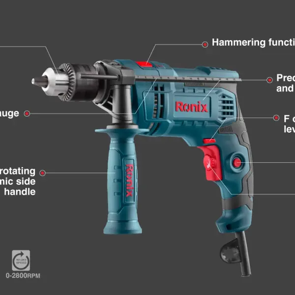 Electric Impact Drill-750W-13mm-Keyed