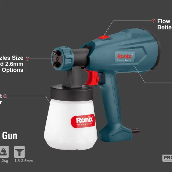 Electric HVLP hand held Spray Gun 350W-110V