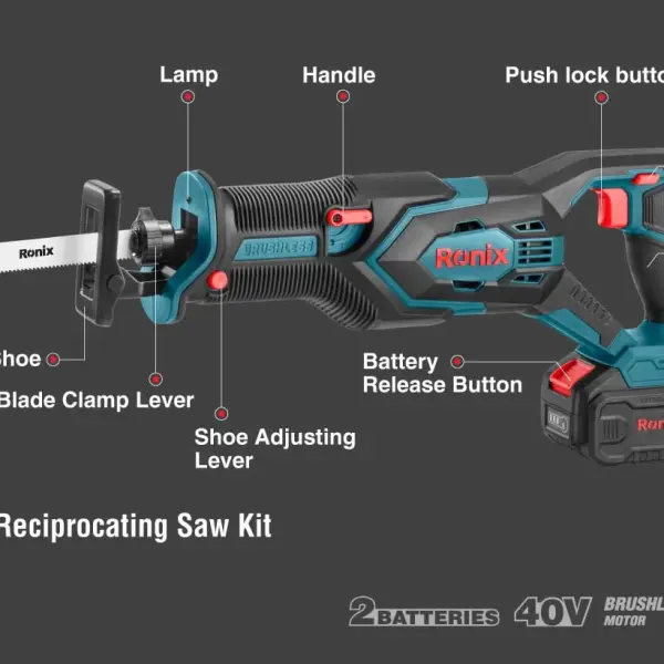 40V Brushless Cordless Reciprocating Saw Kit