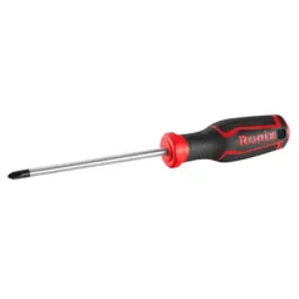 Plastic Handle Phillips Screwdriver 6x125mm-2color