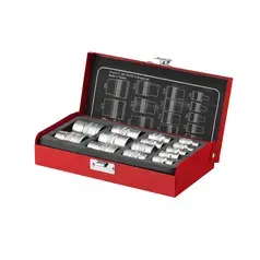 E Socket Set(11pcs)-1/2-1/4-3.8 inch