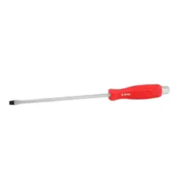 Plastic Handle Slotted Hammer Screwdriver 5x150mm
